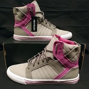 Supra Women's Skytop grey/purple sz 9.5